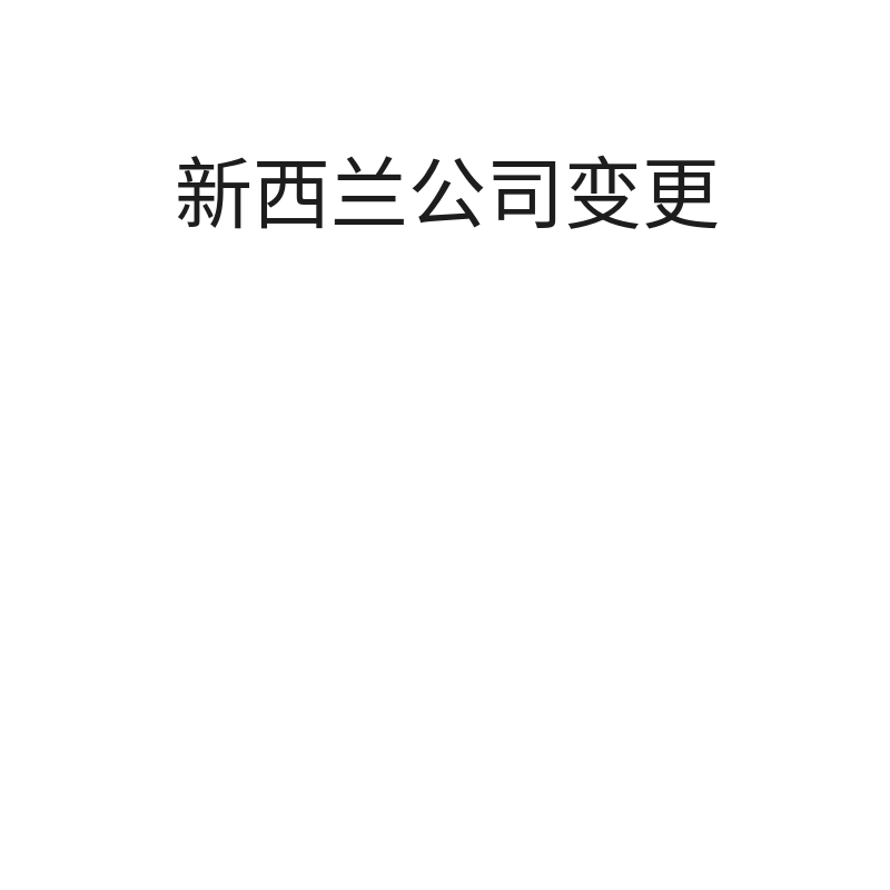 新西兰公司变更（董事变更）