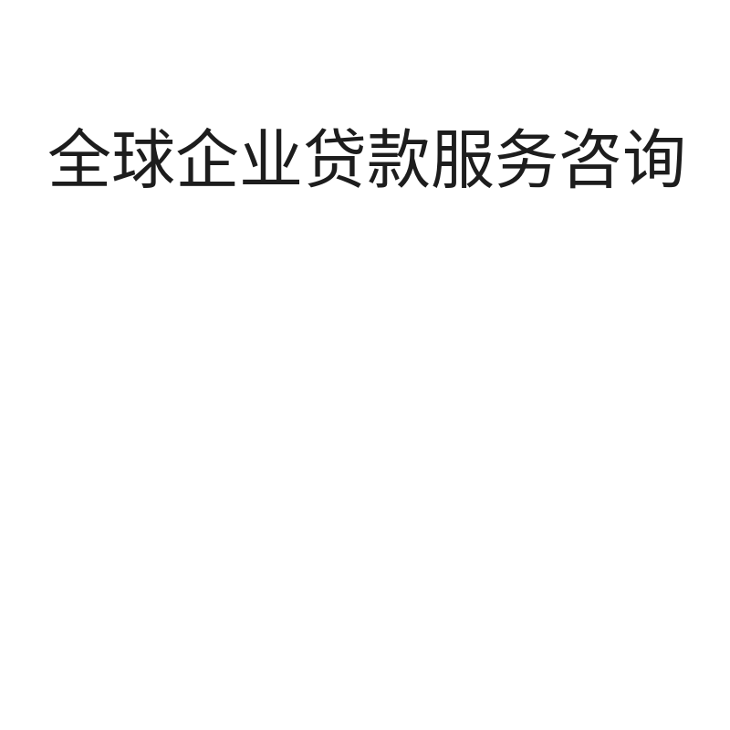 全球企业贷款服务咨询（咨询）