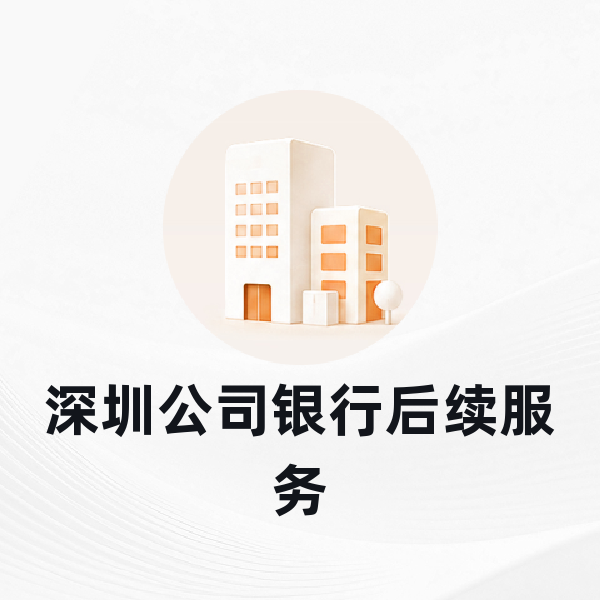 深圳公司银行后续服务