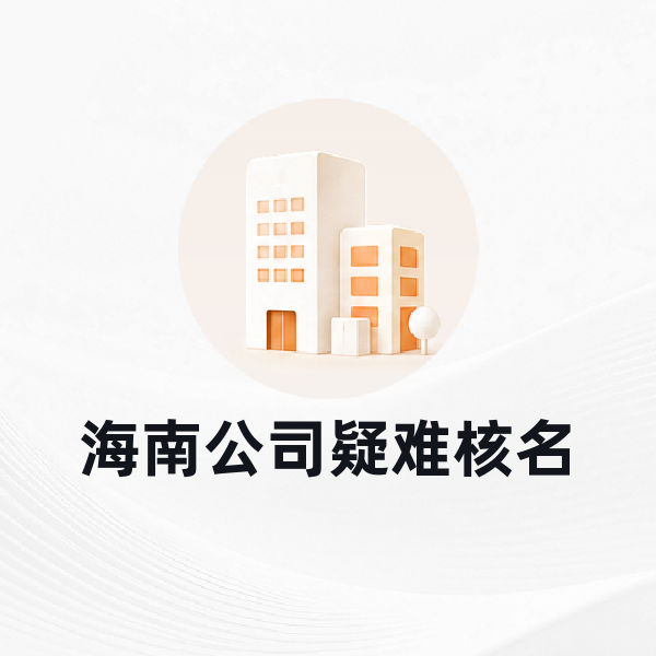 海南公司疑难核名