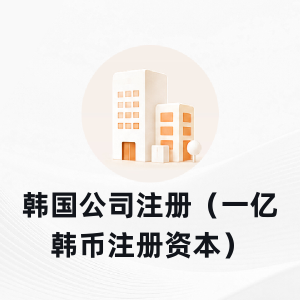 韩国公司注册（一亿韩币注册资本）