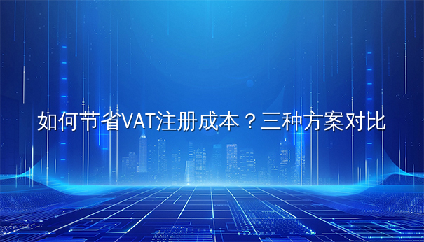 如何节省VAT注册成本？三种方案对比