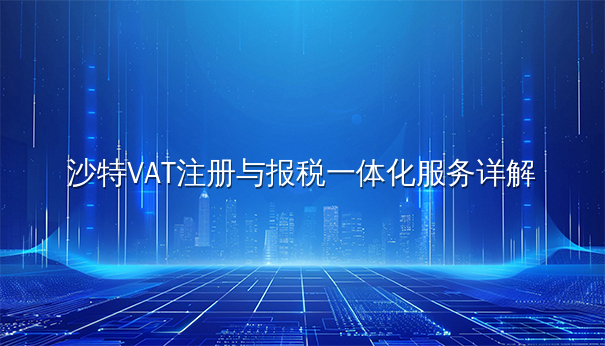 沙特VAT注册与报税一体化服务全解析
